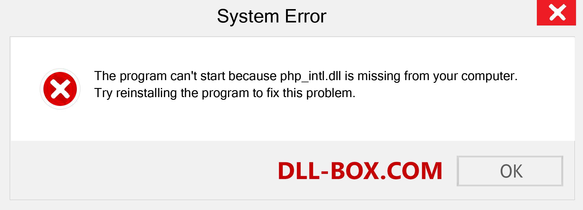  php_intl.dll file is missing?. Download for Windows 7, 8, 10 - Fix  php_intl dll Missing Error on Windows, photos, images